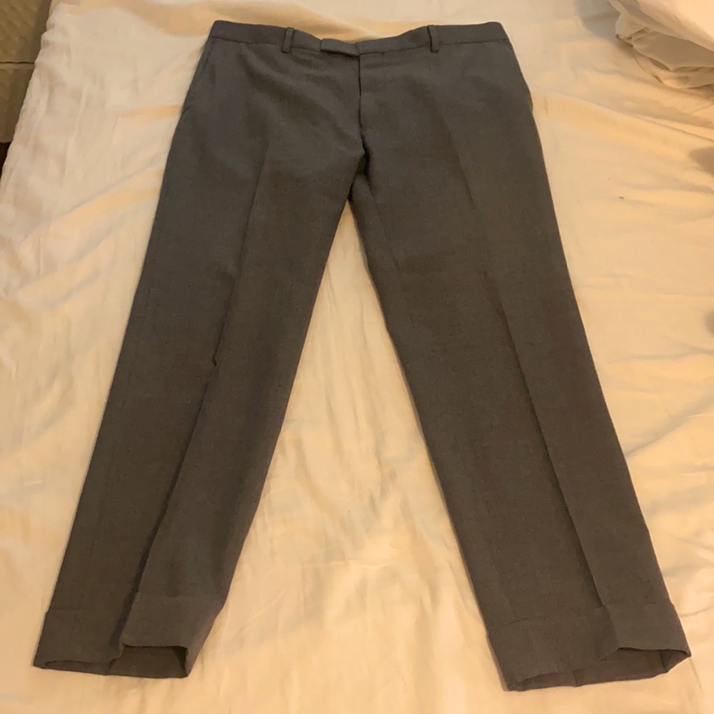 Gant 100% wool Grey cuffed trousers